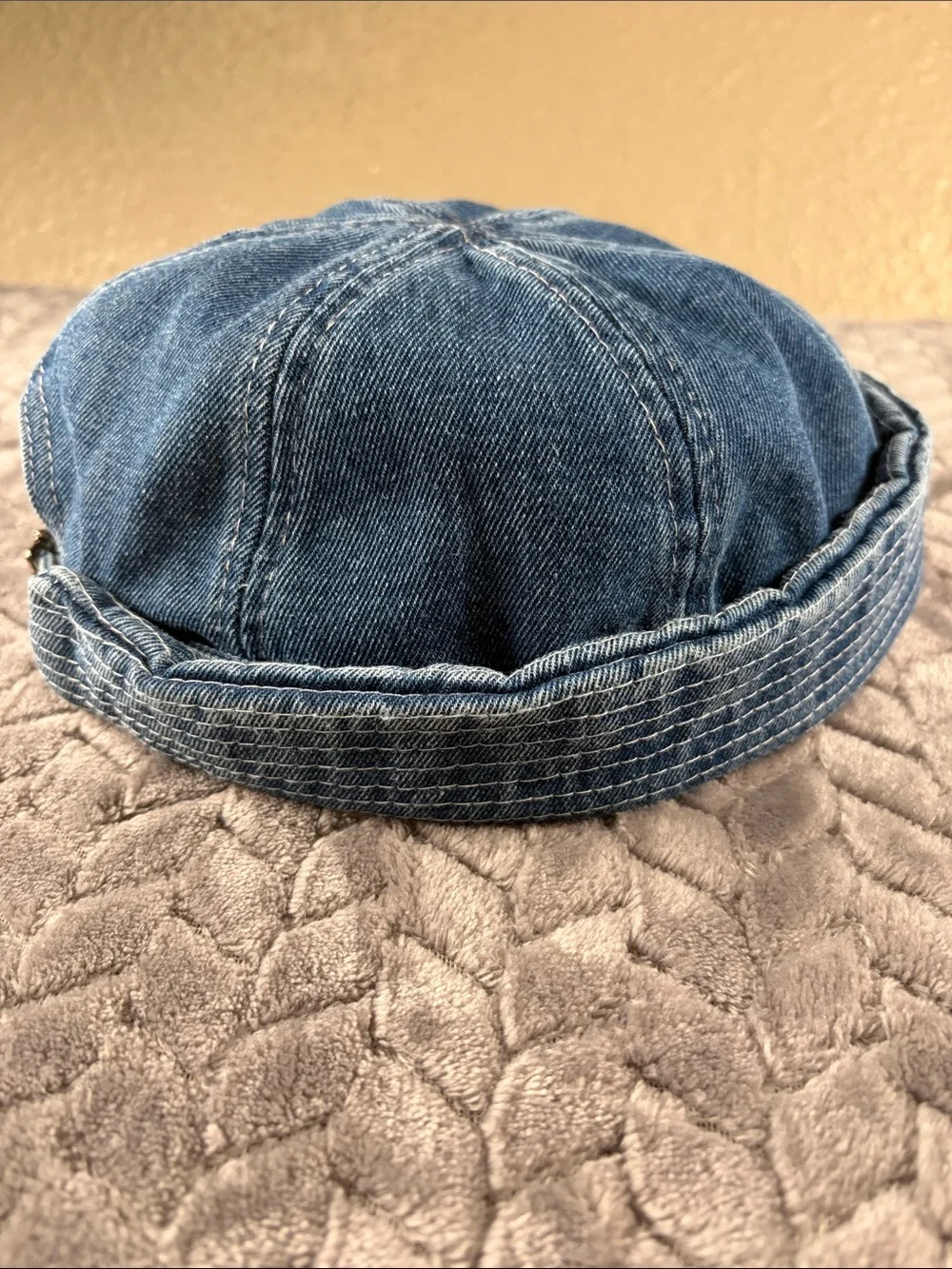 NWOT Ace Fire Men’s Medium Blue Denim Docker Cap